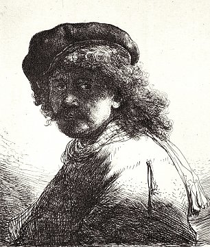Rembrandt van Rijn SelbstPortrait 25 Wandbild