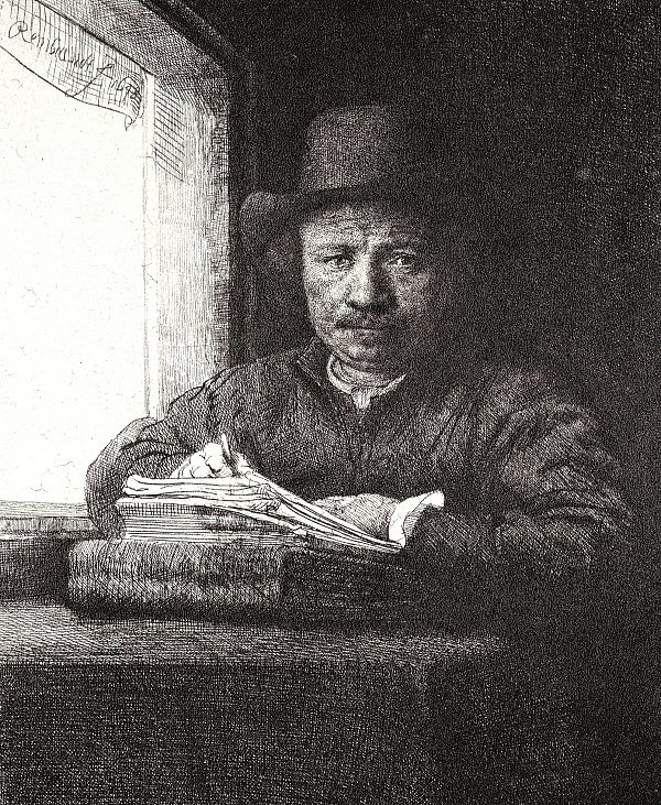 Rembrandt van Rijn SelbstPortrait 35