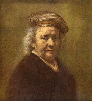 Rembrandt van Rijn SelbstPortrait 4 Wandbild