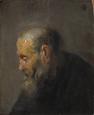 Rembrandt van Rijn Study of an Old Man in Profile  Wandbild