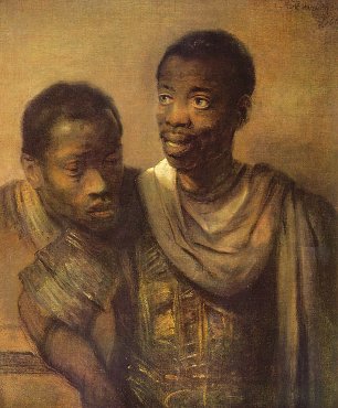 Rembrandt van Rijn Zwei junge Afrikaner Wandbild