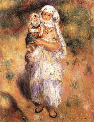 Auguste Renoir Algerierin mit Kind Wandbild