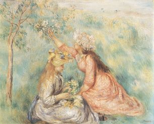 Auguste Renoir Auf der Wiese Wandbild