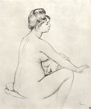 Auguste Renoir Badende 1 Wandbild