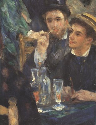 Auguste Renoir Der Ball im Moulin de Galette Detail Wandbild