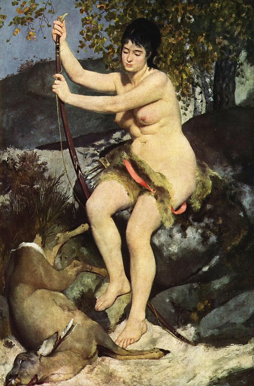 Auguste Renoir Diana als Jaegerin Wandbild