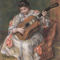Auguste-Renoir-Frau-spielt-Gitarre