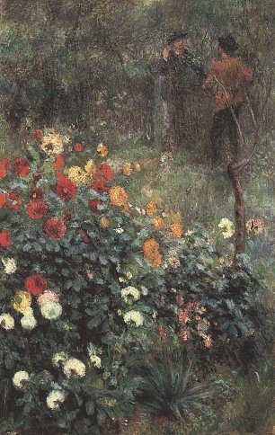 Auguste Renoir Garten in der Strasse Mortot Montmartre Wandbild