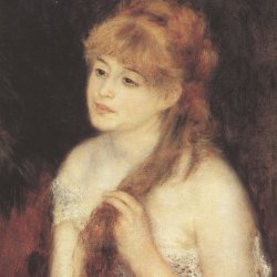Auguste-Renoir-Junge-Frau-flechtet-ihr-Haar