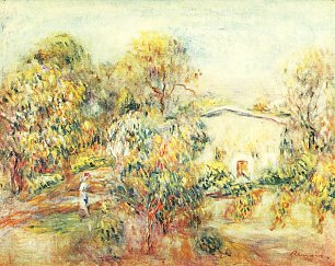 Auguste Renoir Landschaft bei Cagnes 1 Wandbild
