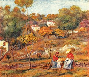 Auguste Renoir Landschaft bei Cagnes 2 Wandbild