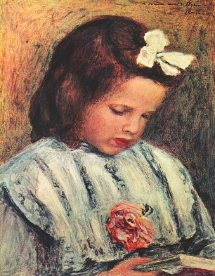 Auguste Renoir Lesendes Maedchen 1 Wandbild