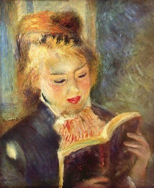 Auguste Renoir Lesendes Maedchen 2 Wandbild