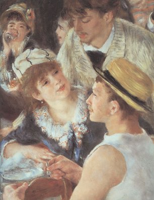 Auguste Renoir Mittagessesn auf der Bootsparty Detail Wandbild