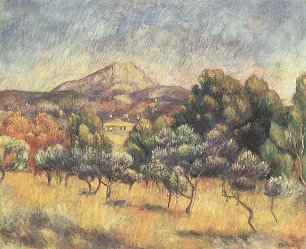 Auguste Renoir Montagne Sainte Victoire Wandbild