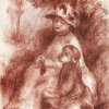 Auguste-Renoir-Mutter-mit-Kind-im-Grase-sitzend
