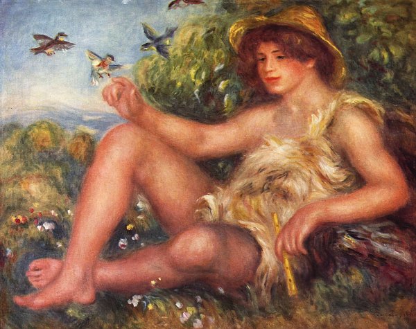 Auguste Renoir Portrait Alexandre Thurneyssen als Hirtenknabe Wandbild