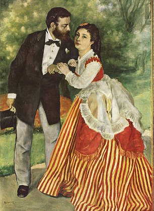 Auguste Renoir Portrait des Ehepaares Sisley Wandbild