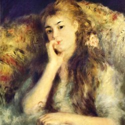 Auguste-Renoir-Portrait-eines-Maedchens-in-Gedanken