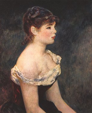 Auguste Renoir Portrait eines jungen Maedchens Wandbild