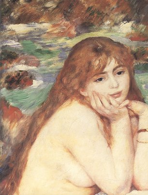 Auguste Renoir Sitzender Badegast Detail Wandbild