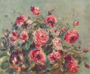 Auguste Renoir Stillleben Rosen von Vargemont Wandbild