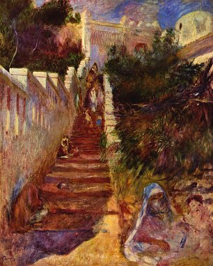 Auguste Renoir Treppe in Algier Wandbild