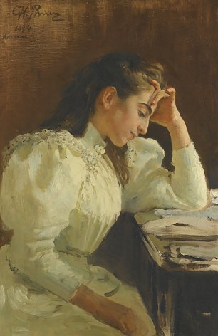Ilya Repin PORTRAIT OF A NEAPOLITAN GIRL Wandbild