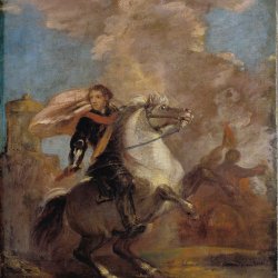 Joshua-Reynolds-An-Officer-on-Horseback