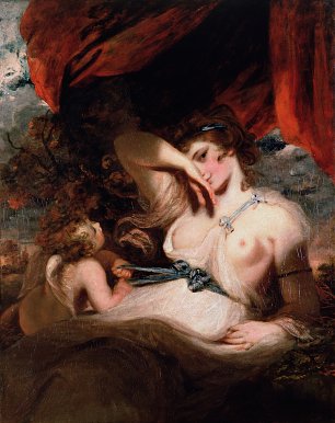 Joshua Reynolds Cupid Untying the Zone of Venus Wandbild
