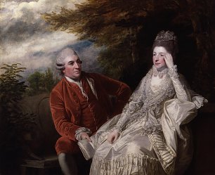 Joshua Reynolds David Garrick Eva Maria Garrick Wandbild