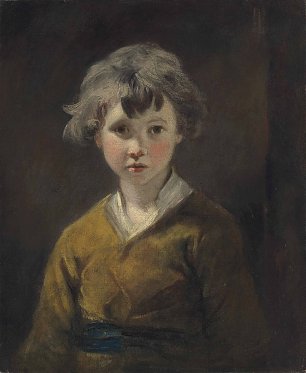 Joshua Reynolds Edwin Study of a young boy Wandbild