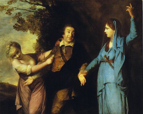 Joshua Reynolds Garrick Between Tragedy and Comedy Wandbild