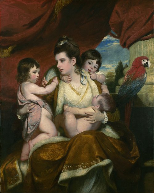 Joshua Reynolds Portraet der Lady Cockburn und ihre drei aeltesten Soehne Wandbild