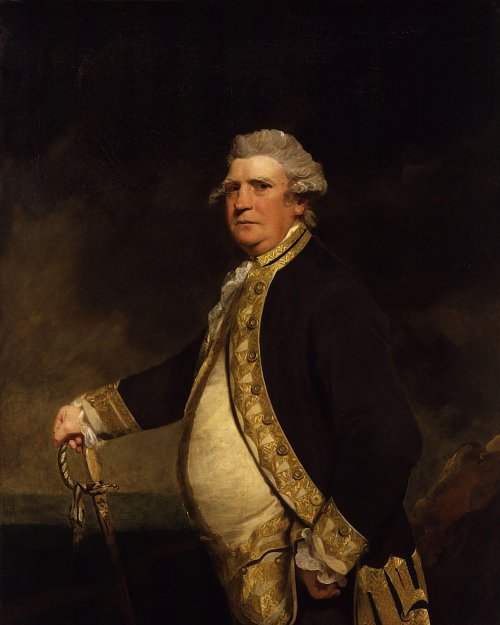 Joshua Reynolds Portraet des Admiral Augustus Keppel Wandbild