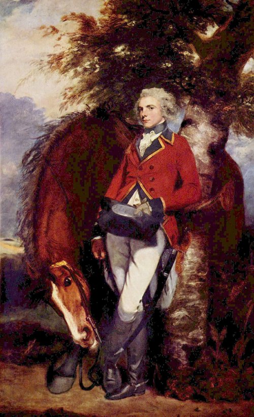 Joshua Reynolds Portraet des Colonel George K H Coussmaker vom Regiment der Garde Grenadiere Wandbild