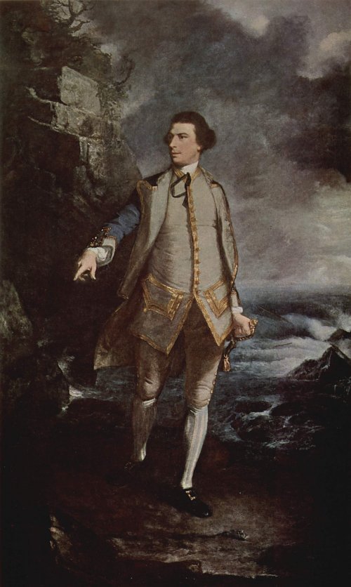 Joshua Reynolds Portraet des Kommodore Augustus Keppel Wandbild