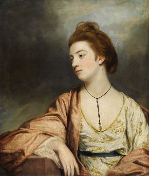 Joshua Reynolds Portrait of Caroline Cox Wandbild