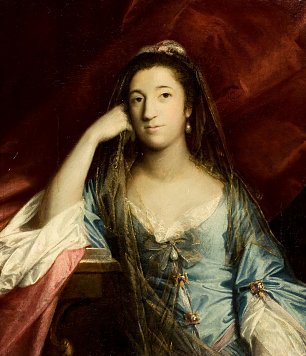 Joshua Reynolds Portrait of Lady Fortescue Wandbild