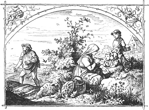 Ludwig Richter Der verliebte Schaefer Wandbild