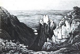 Ludwig Richter Die Schneegruben im Riesengebirge Wandbild