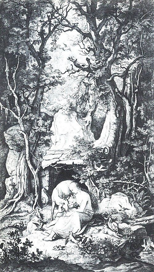 Ludwig Richter Genoveva Wandbild