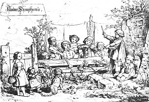 Ludwig Richter Kindersymphonie Wandbild