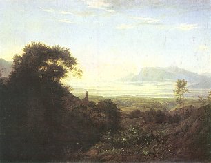 Ludwig Richter Morgen bei Palestrina im Apenninengebirge Wandbild