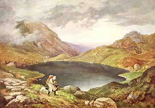 Ludwig Richter Teich im Riesengebirge Wandbild