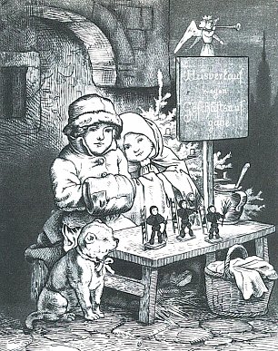 Ludwig Richter Vom Christmarkte Wandbild