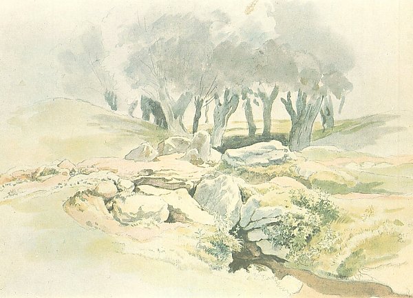 Ludwig Richter Weiden am Bach Wandbild