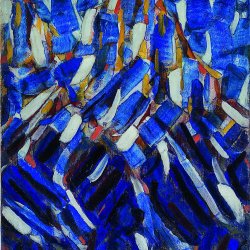 Christian-Rohlfs-Abstraction-the Blue Mountain