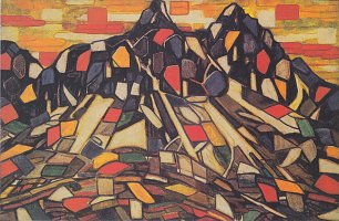 Christian Rohlfs Berg Wandbild