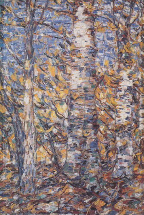 Christian Rohlfs Birkenwald Wandbild